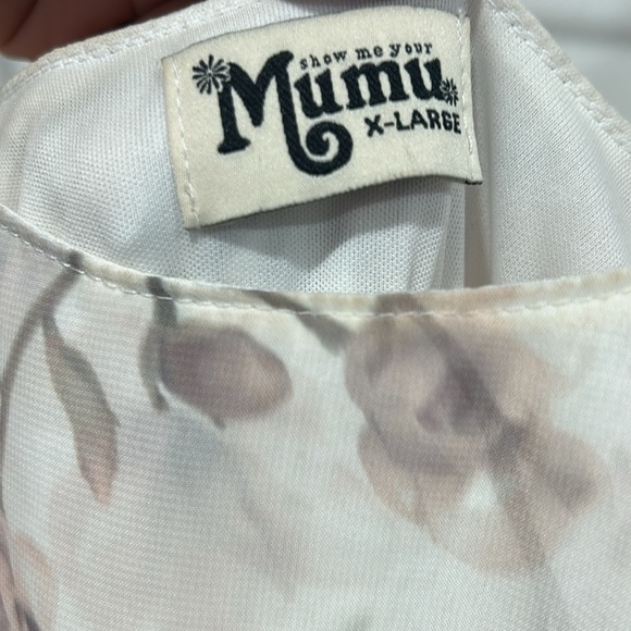 Show me your mumu Katelyn Cheon Floral Maxi gown with Ruffle Detail women’s XL - Picture 7 of 8